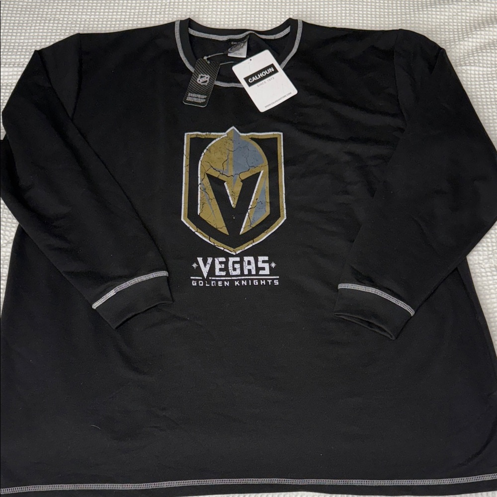 Las Vegas Golden Knights - Black Long Sleeve Shirt by Calhoun - XXL